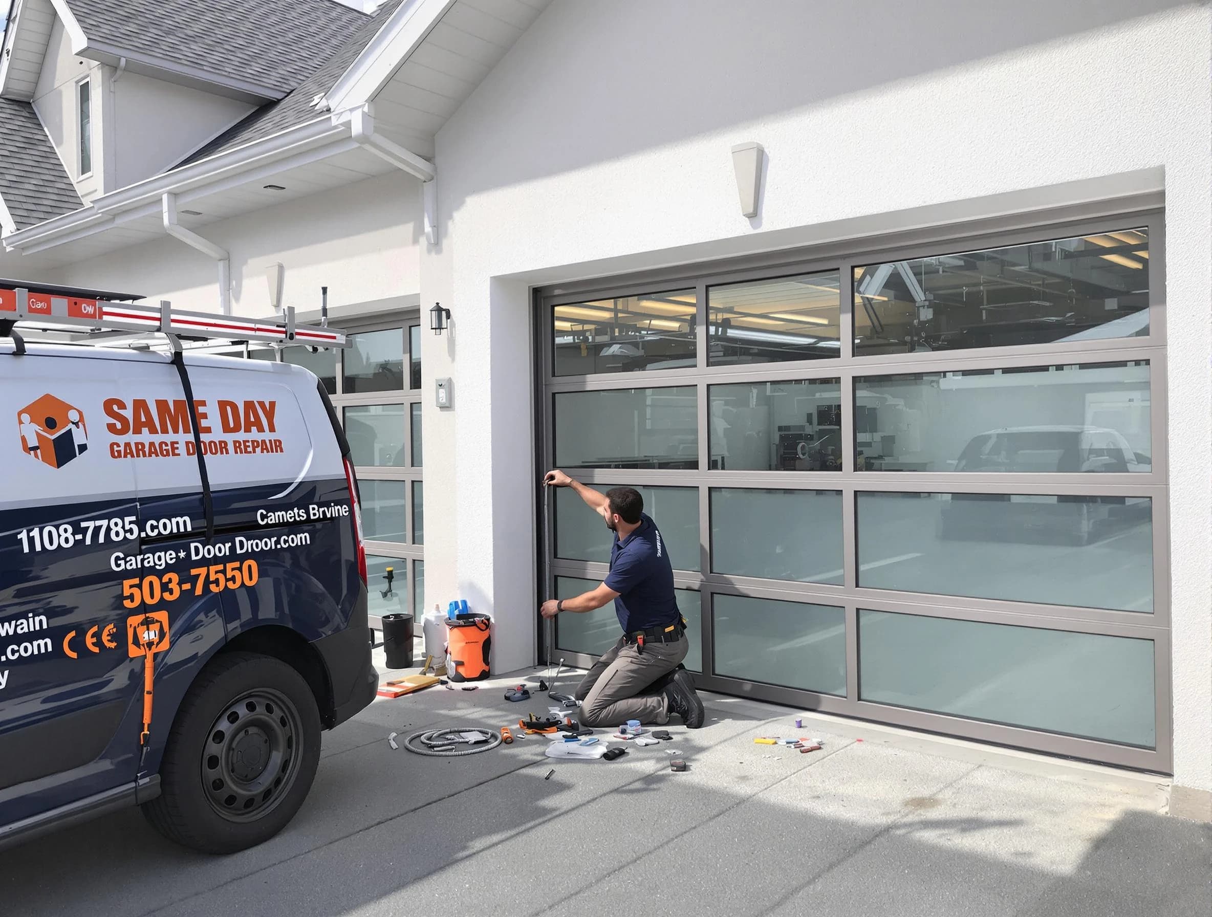 Same-day garage door repair service by Parsippany-Troy Hills Garage Door Repair in Parsippany-Troy Hills