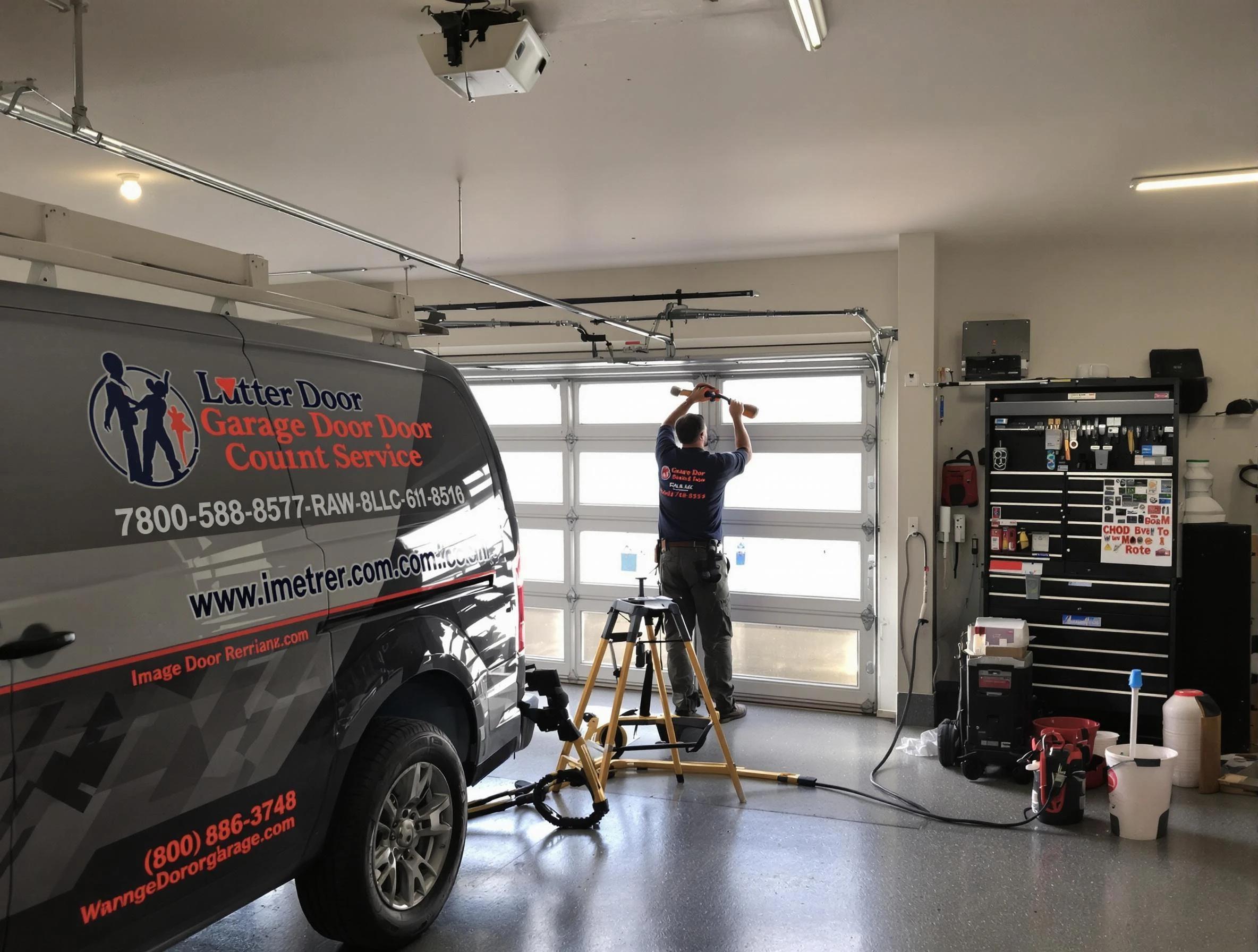 Parsippany-Troy Hills Garage Door Repair rapid response team performing same-day repair in Parsippany-Troy Hills